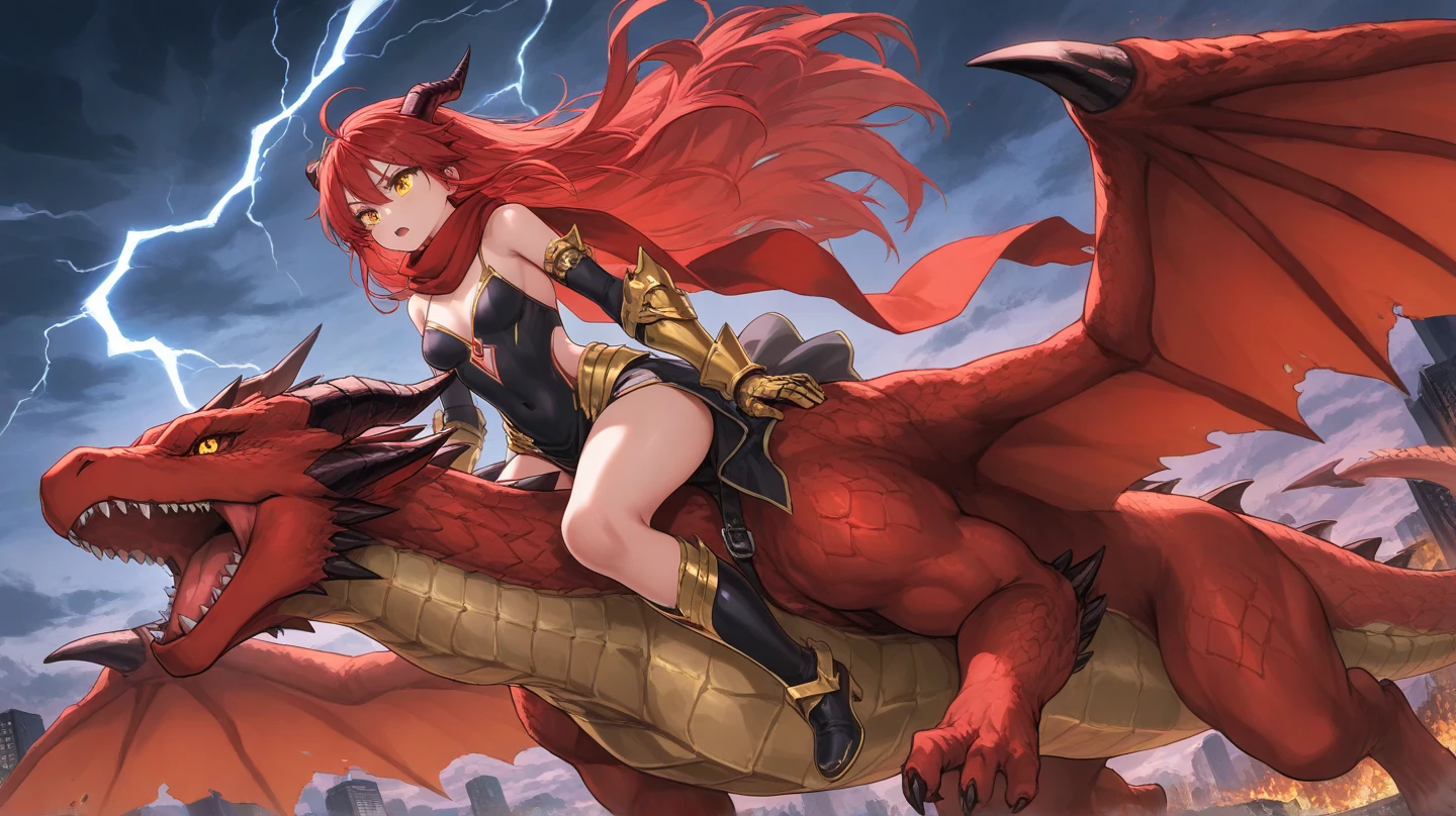 (best quality,4k,highres,masterpiece:1.2),ultra-detailed,(realistic,photo-realistic:1.37),female Bowser,scalie, muscular babe,brightly colored scales, muscular build, fierce expression, red hair flowing in the wind, sharp and detailed spikes along the back, glowing yellow eyes, large and powerful claws, dominating presence, standing tall in a fiery castle, smoke and flames surrounding, epic battle with Mario and Luigi in the background, dark and intense atmosphere, dramatic lighting, capturing the essence of power and strength.