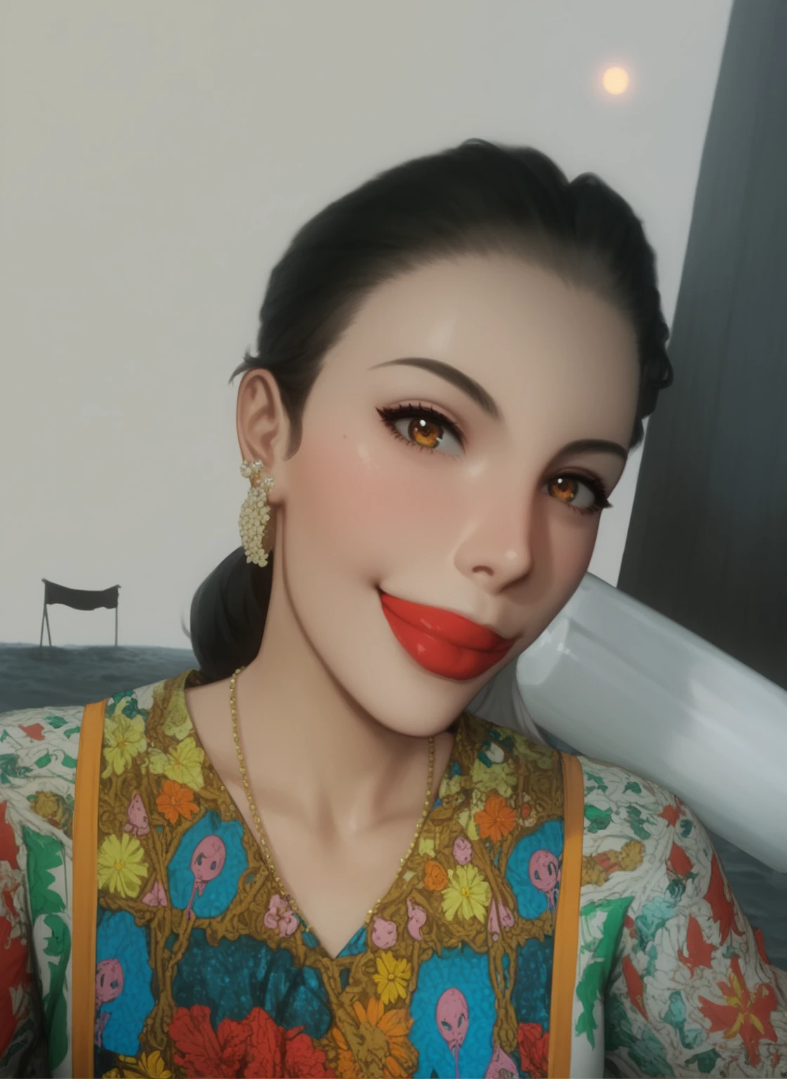 Spectacles, ((Old body lady:1.2)), ((Old lady:1.7)), (screaming pain face expression:1.3), (((WRAPPING HIJAB STYLE MALAY GIRL))), masutepiece, High quality, UHD 32K, Realistic face, Realistic skin feeling , A Japanese Lady, 58 years old matured lady, , Very cute and baby-like face,(Night time at forest), ((look In front at the camera and SADNESS)), (((CUTE GIRL))), ((DARK YELLOW FLUORESCENT LIPS)), ((Floral Lace Pattern)) little ((wearing strapless bra)), strapless colorful bra, dark night background , black forest night, horror scary place, (from behind up) seductive pose, ((Huge bra:1.6)) Heavy Nipples, ((YELLOW BACKGROUND))
