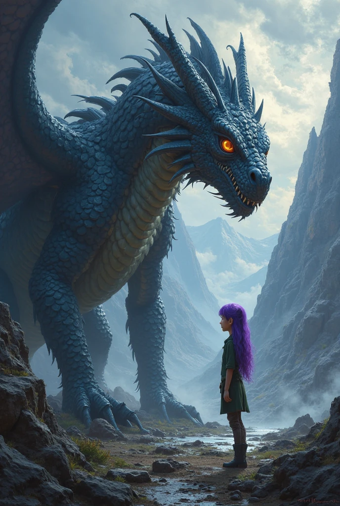Luidae Dragon Quest Blue Hair Exposed
