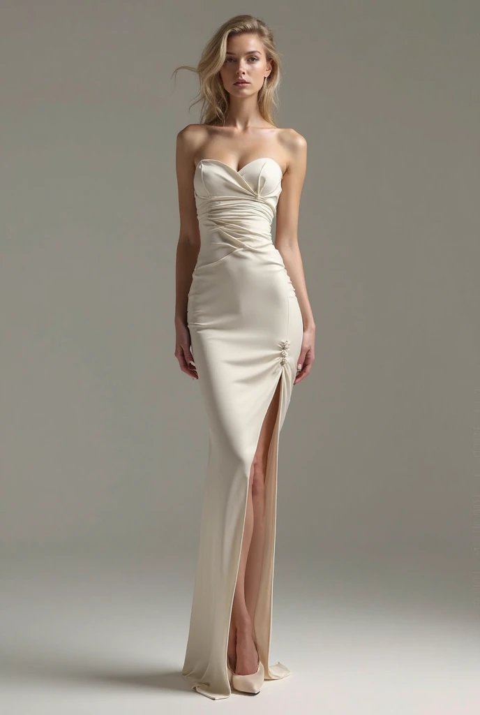 European and American women, A fashion model, Wear a colorful evening gown, Glamour, paparazzi taking pictures of her, Blonde hair, Brown eyes, 8K, High quality, Masterpiece, Best quality, HD, Extremely detailed, voluminetric lighting, Photorealistic