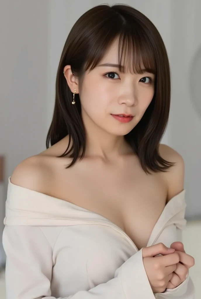 (Highest quality)), ((masterpiece)), (detailed),Perfect Face,Japanese,Mature Woman,Upper Body
