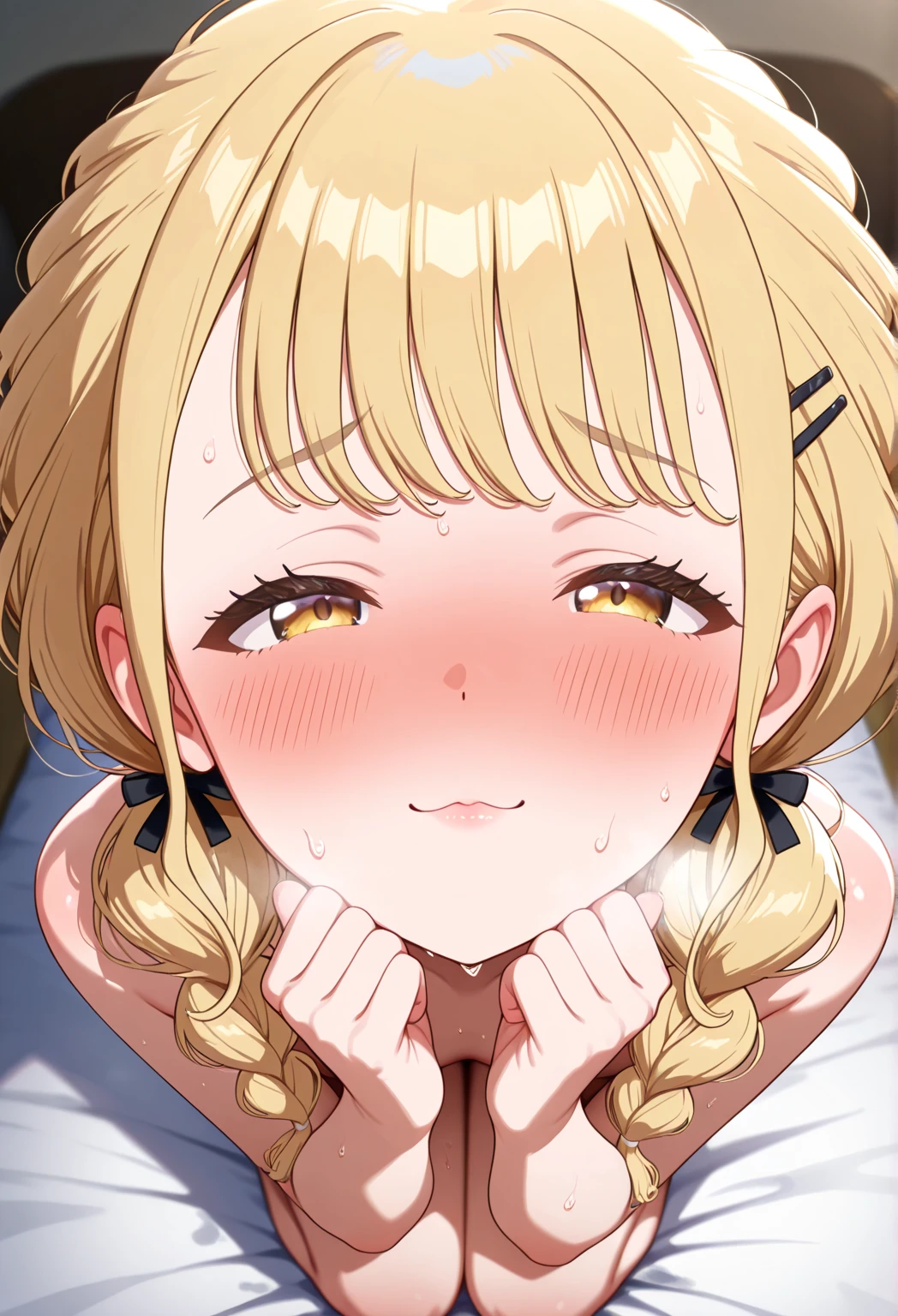 Anime painting,In the woods at a night festival, a blonde girl with twin tails wearing a pink floral yukata is picked up by a man and raped with a creampie,Highest quality,masterpiece,(((1man and 1girl,having sex))),A young and is violently raped and cums inside her, crying and screaming.,Obvious flat chest,Visible genitalia,Tears flowing,Her clothes are in disarray and her breasts are visible,A young girl spreads her legs wide in an M-shape