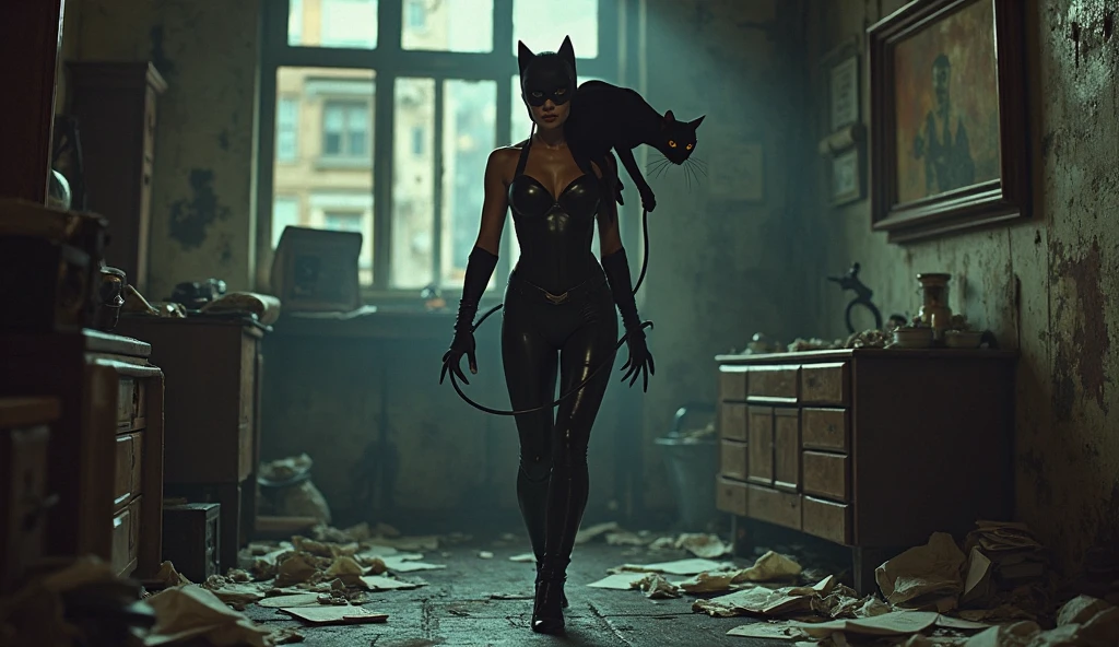 scarlett johansson et natalie portman qui porte une tenue de caswoman qui font un braquage dans une banque avec des pistolet elle pris la vitrine avec un pied de biche pour ramasser argent et le mettre dans un sac 