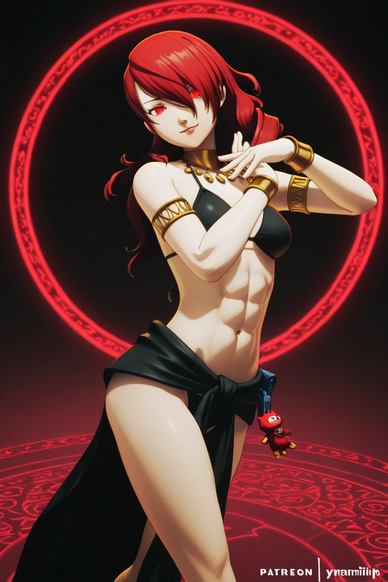 Ryomen sukuna, shapely body, red light, sexly, sensuous