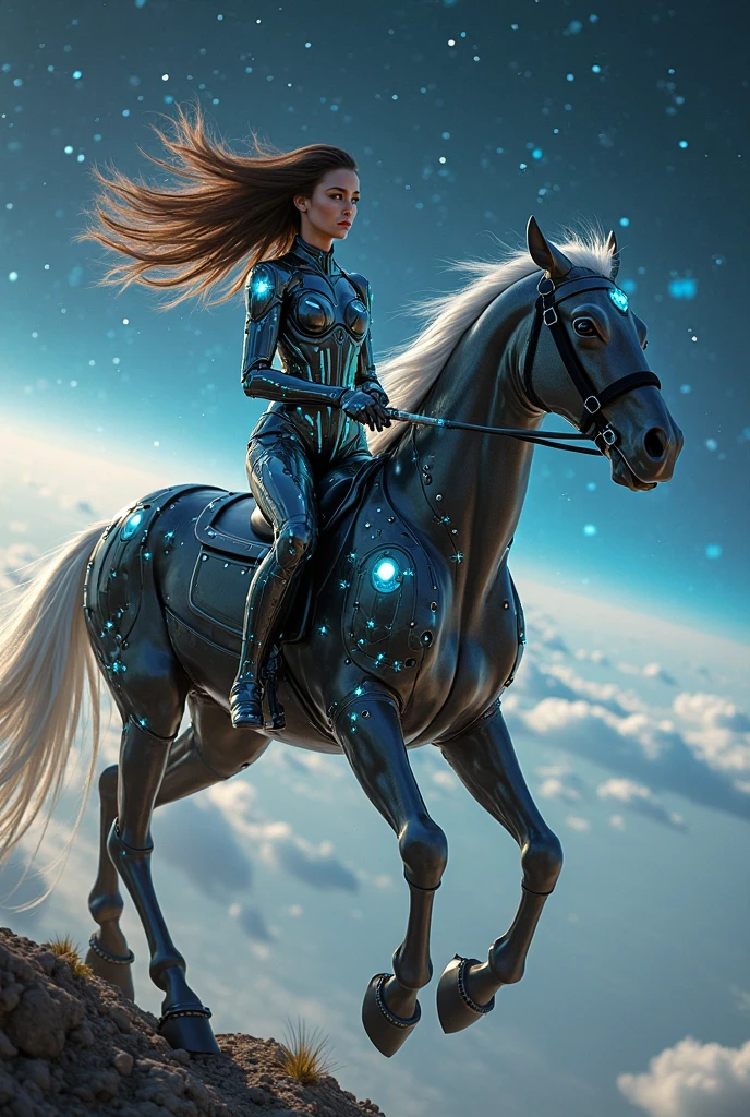 Woman riding in the Vulcan