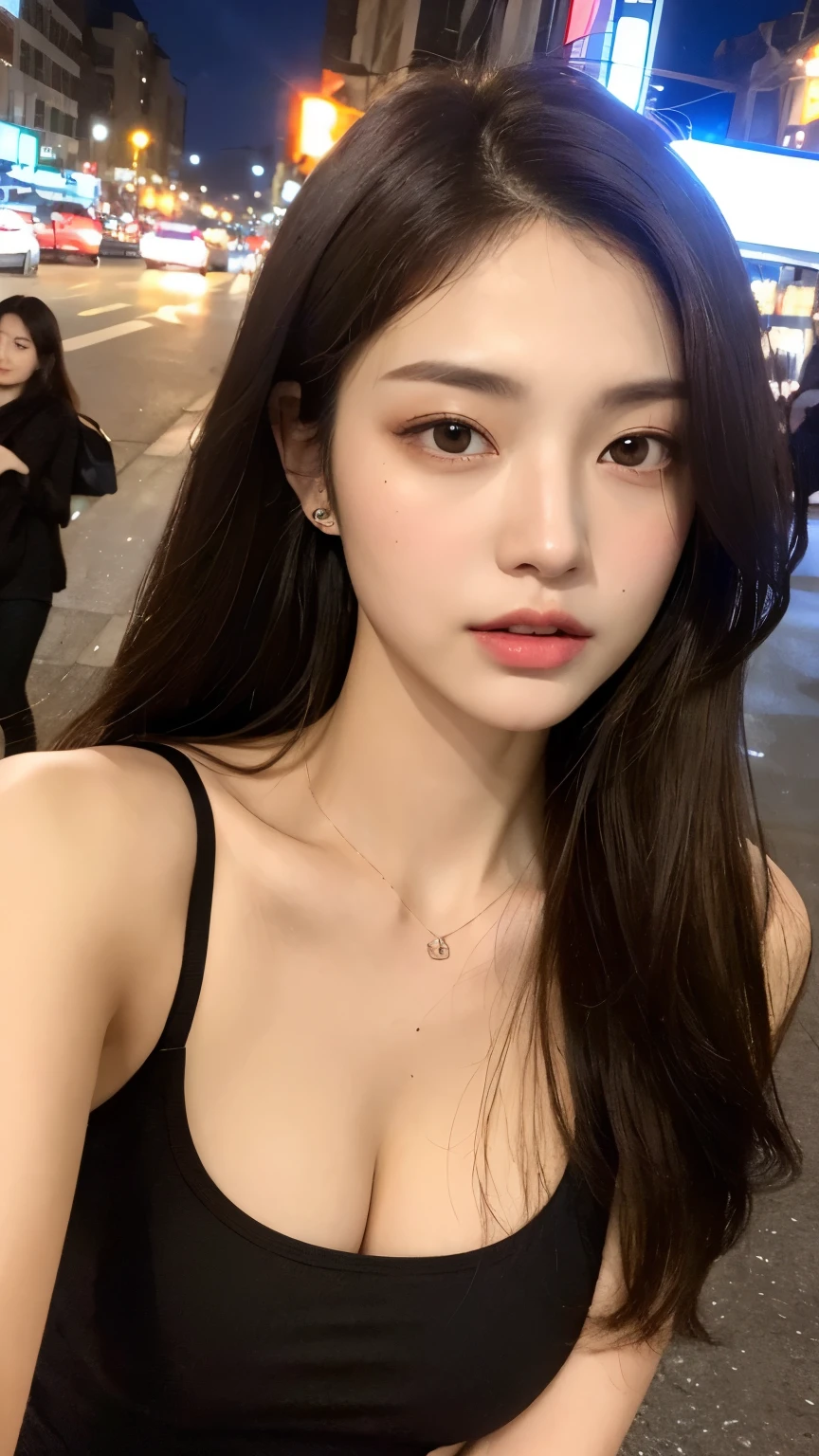arafed woman with headphones on standing in front of a building, beautiful south korean woman, korean girl, gorgeous young korean woman, wan adorable korean face, heonhwa choe, beautiful young korean woman, young cute wan asian face, young adorable korean face, gongbi, cute korean actress, song hye - kyo, ruan jia beautiful!