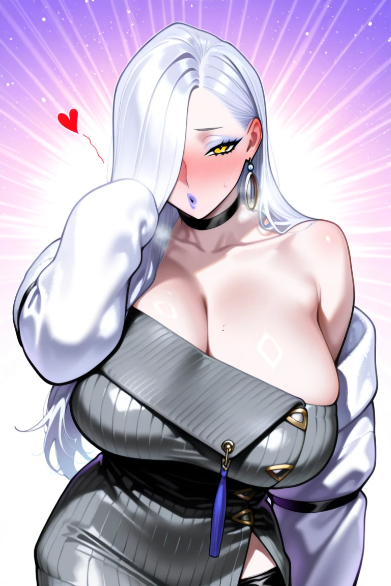HGenshin impact, shenhe, choker, (bikini top), (leggings),(extremely glossy latex),(((bimbo))), looking at viewer, smile, furrowed brow,
white_hair,Very_long_hair,Bangs, (mind control), (hypnosis), (kaa eyes), (multicolored eye) (ringed eye), 
1 girl, Beautiful long legs,Beautiful body,Beautiful Nose,Beautiful character design, perfect eyes, perfect face,expressive eyes,
looking at viewer, in the center of the image,(full_body),(Focus on her face),
official art,extremely detailed CG unity 8k wallpaper, perfect lighting,Colorful, Bright_Front_face_Lighting,shiny skin, 
(masterpiece:1.0),(best_quality:1.0), ultra high res,4K,ultra-detailed,
photography, 8K, HDR, highres, absurdres:1.2, Kodak portra 400, film grain, blurry background, bokeh:1.2, lens flare, (vibrant_color:1.2)
(enormous_natural_Breasts:1.8), (beautiful_face:1.5),(narrow_waist), (wide_hips:1.6),  (huge_lips:1.5),(silicon_lips:1.5),(lips_filler:1.5), (thick_lips:1.5), (red_lipstick:1.5)