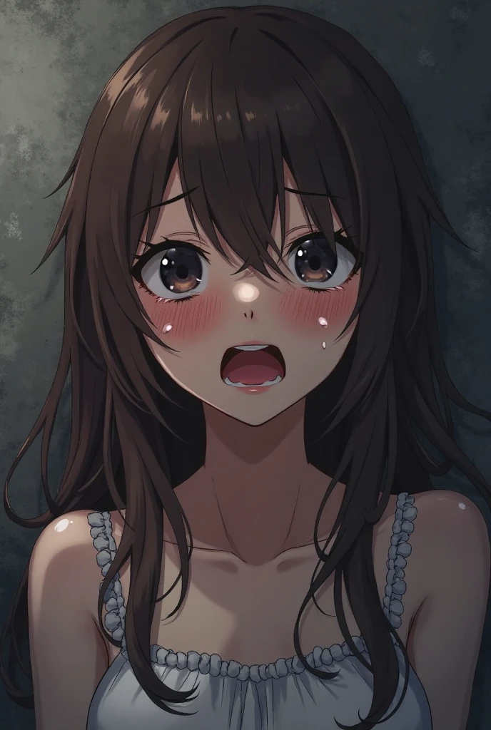 alone、headshot、Sticking out tongue、Open your mouth、teeth、Close-up of face、primary school、School building、In the classroom、forehead、Off the shoulder、Private Server、Girl、Girl、Short、Younger、Lower school year、Baby Face、Both eyes open、flat chest、Embarrassed、Crying face、Sweat