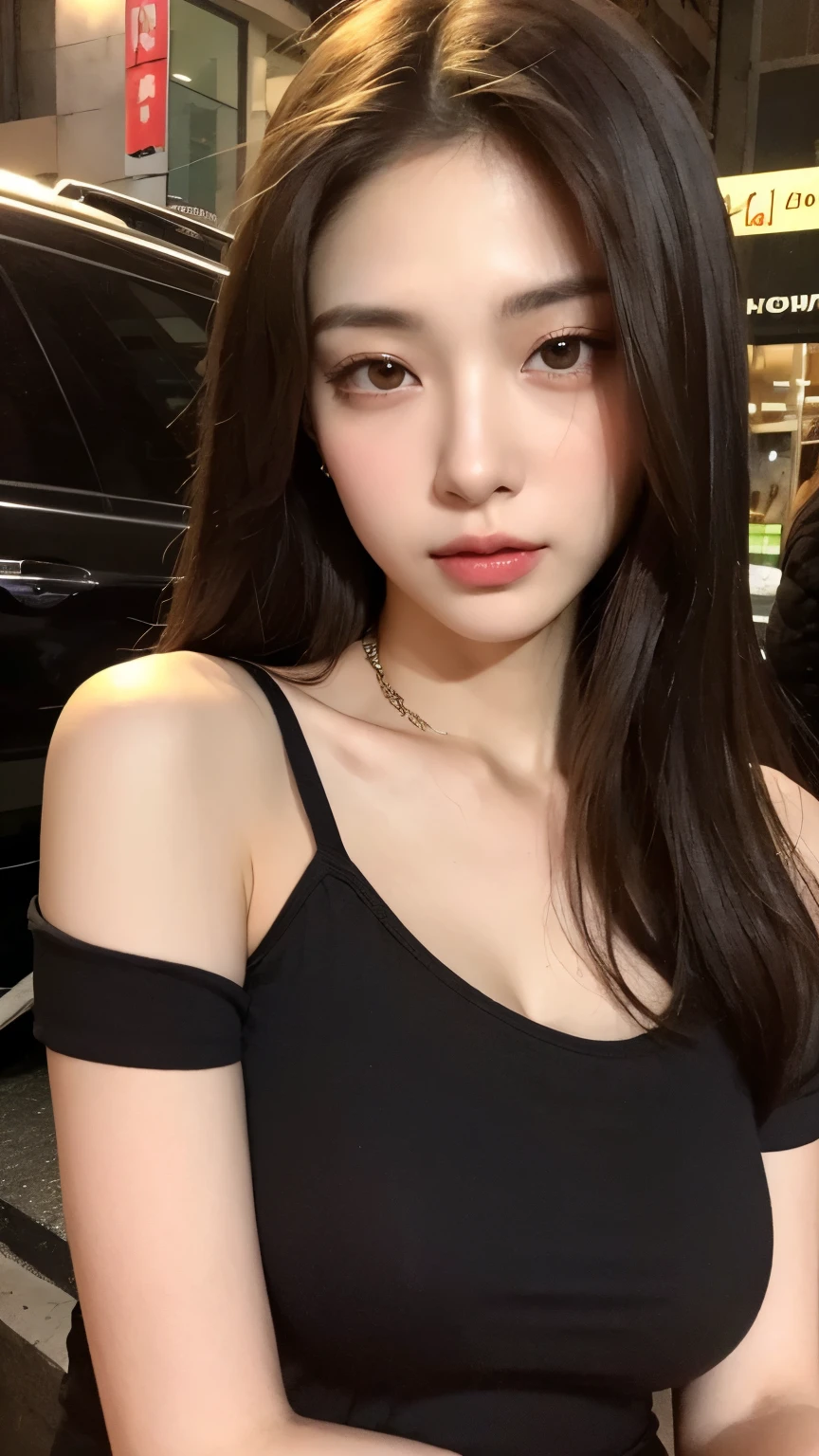 Mujer Araffe con un vestido ????? sentada en un coche, Hermosa joven coreana, Hermosa mujer surcoreana, Hermosa joven coreana, Chica coreana, Heonhwa Choe, Mujer coreana, Jaeyeon Nam, Jisoo de Blackpink, Lee Ji - Eun, Lee Ji-eun, Lleva una camiseta negra sin mangas, Taejune Kim, Gongbi