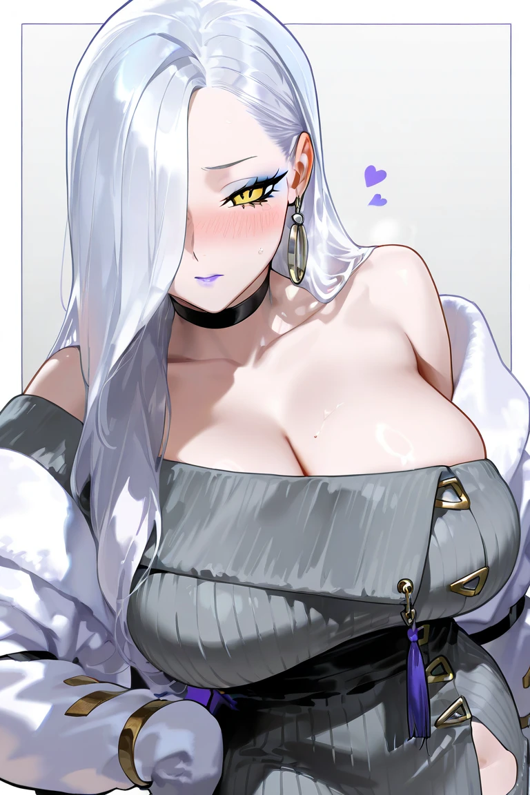 score_9, score_8_up, score_7_up, score_6_up, score_5_up,  s4b, solo, purple, red, black background, doe eyes, Exquisite eyes,Red Eyeshadow, Red lips,cute laugh, Ukiyo-e, masterpiece, high quality, at the lowest limit, Tiny,White boots，Huge breasts，Bare shoulders，，Lace，Lace stockings，Lace skirt, tokyo revengers, Hair color (light lilac)short, lavender eye color, a small cross earring in the left ear, tokyo revengers the nickname twin dragon

