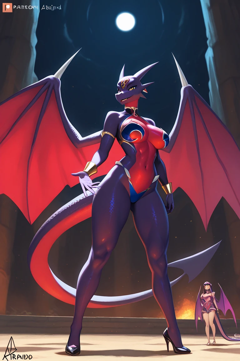 realista, alta calidad, Detallado, Subido el E621, 4k, 8k, anthropomorficfic, adulto, rojo, hembra madura, (female komono dragon), cuerpo sexy, voluptuoso, Buena cara dibujada, NSFW, Vista de cuerpo completo, Figura curva, En pie, (naked ), bipedal, Beautiful, Lindo, caderas anchas, muslos gruesos, Especies legendarias, Ojos atractivos, caderas enormes, muslos enormes, Detalles extremos, particuls, (Wear a tight, translucent suit), (Dressed in a translucent suit), high illumination, white lighting, por Pixelsketcher