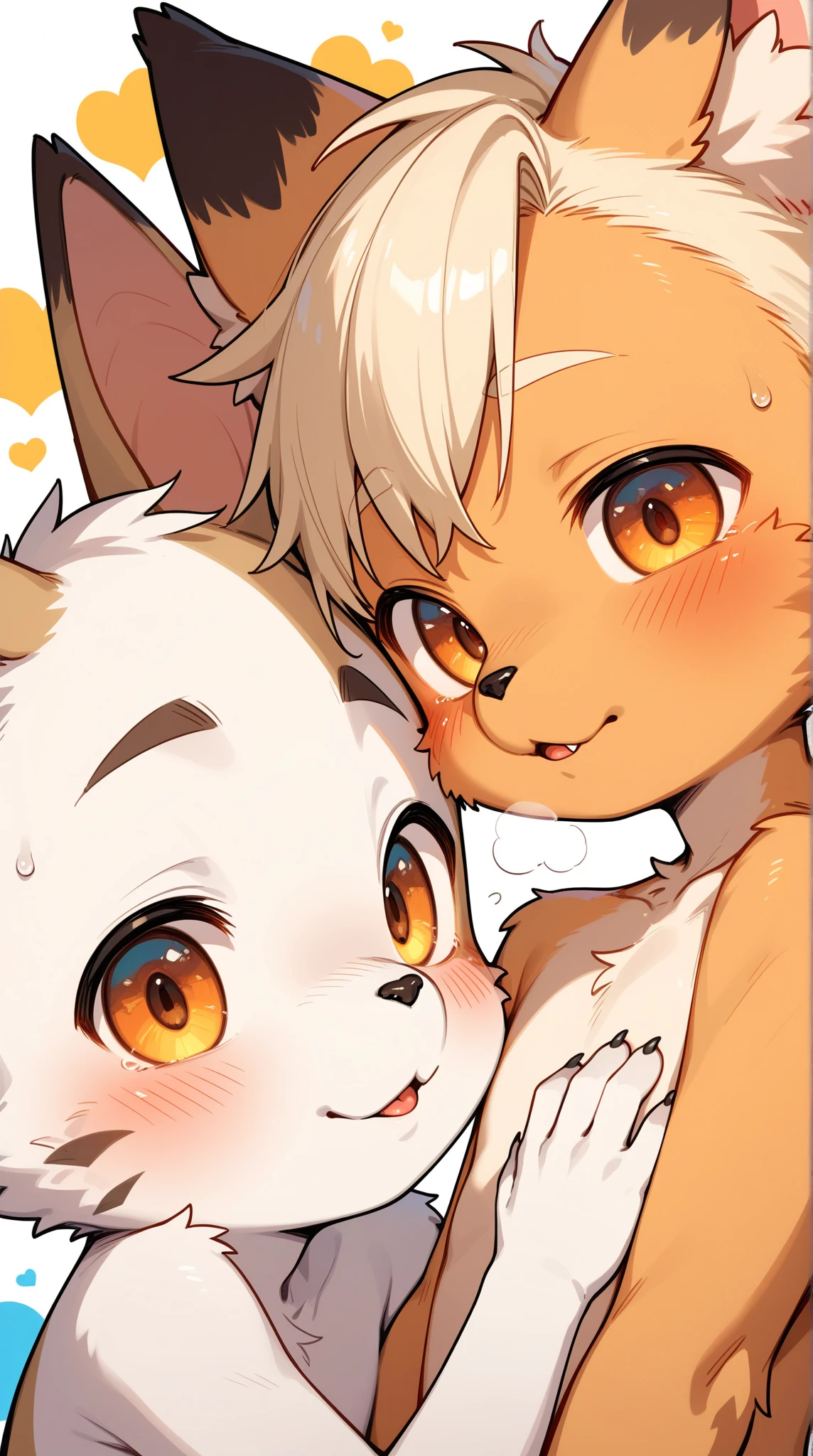 masterpiece, Highest quality, Highest quality,(Very beautiful face and eyes),(, kemono,),naked,Orange fur, bed,Detailed fur expression,Ahegao,by 2 person,Sex,whole body,Open your mouth,Cowgirl,A different view of the inside of the uterus,Sperm dripping from the uterus