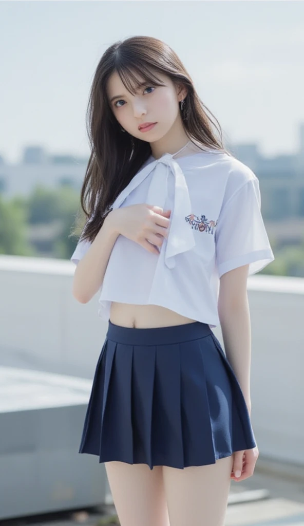 (Fox Easter Piece,Highest quality,High resolution,Very detailed, (Very detailedな目, Very detailedな顔)、Fox Ears、((1 high school girl))、((((Short white T-shirt)))), ((((Wearing navy blue bloomers)),(Belly button))))、、Beautiful anime school girl、Cute school girl、 8k CG、画像-perfectionな顔、perfection、clean、masterpiece、((classroom))、((Sitting on a chair))、perfectionな顔、Beautiful Face、Beautiful Eyes、((perfectionな女性の体))、One person、(Immersive atmosphere、Chiaroscuro: 1.5、Bright light:1.2、Bright lighting)、、(blush:0.5)、attractive appearance、Very detailedな目、Beautifully detailed backgrounds、Write Boundary Depth、Genuine:1.3、Long Shot、One personの 、Sitting、