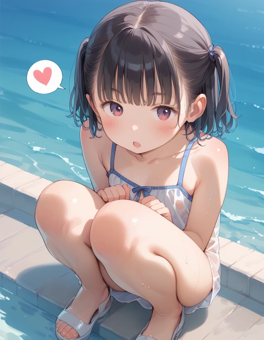 (baby:1.5), (absurdes, 8K, 4K, Tabletop, Extremely detailed:1.2), highest quality, Perfect Anatomy,Perfect Face,Look forward,High humidity,shortness of breath,High humidity,humid,blush, Black Hair, Hair ties, hair band, Outdoor, hair ornaments, Long Hair, Twin tails, (Sweaty:1.2), Embarrassing, (wet:1.2), (rain:1.2), (Oily skin:1.1), Nude, Browsing Caution, In the city, on the road, In the crowd, convenience store, (Very short stature:1.5), (cum body:1.6), (Two little girls are kissing each other:1.5), (Both eyes closed:1.3), A happy smile, (night:1.2), (surrounded by a group of old people:1.8), (orgasm:1.6), (Surrounded by penises:1.6), (Little girls sitting side by side:1.3), (She is masturbating the penis in front of her.:1.5)