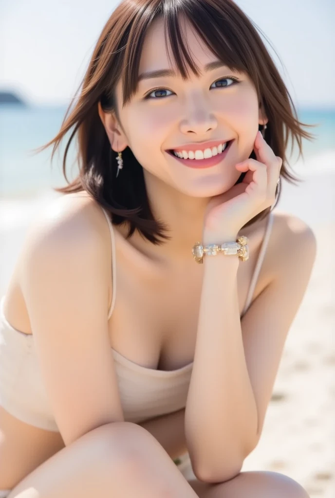 Super Cute Actress, Japanese, 18 years old, Night Beach, Short Hair, Blonde Hair, Floral Dress, Gravure Shot, Dynamic Angle, Sexy Pose, (8K/RAW Developer, Best Quality, 1.2x), Super Real, (Real, 1. 37x), Portrait, High Quality RAW Color Photo, Super Beautiful, FamousIdol, Cute, Super virgin face, White skin, Smiling, Cute, Young, Cute face, Bare face, (Self Portrait: 1.2x), Portrait, High Quality RAW Color Photo, (Self Portrait: 1.2x), Portrait, High Quality RAW Color Photo, (Real: 1.37x)