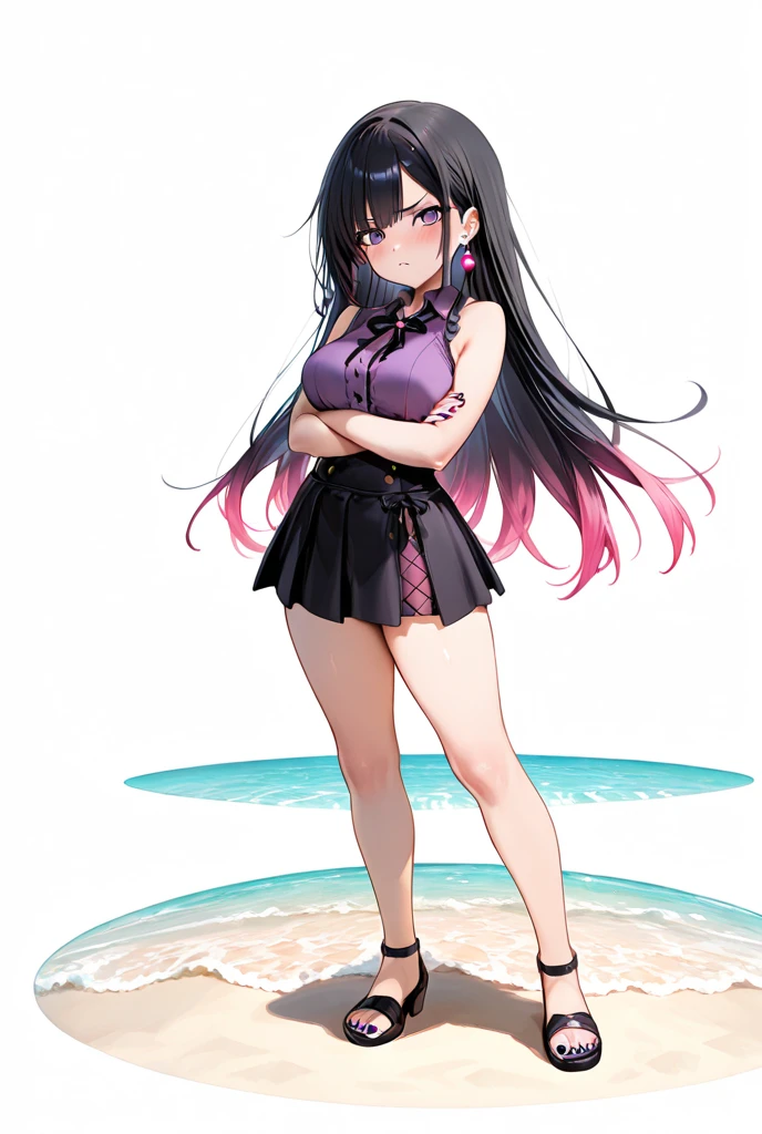 (masterpiece, Highest quality:1.2), Sharp focus,
Glowing Skin,
Shoko Ishida, Red eyes, Black Hair, Long Hair, drill sidelocks,
A day at the park: Sundress, Straw hat, Sandals.,
smile, (Huge breasts:0.85),
(A futuristic casino with holographic dealers and interactive games.:0.7),