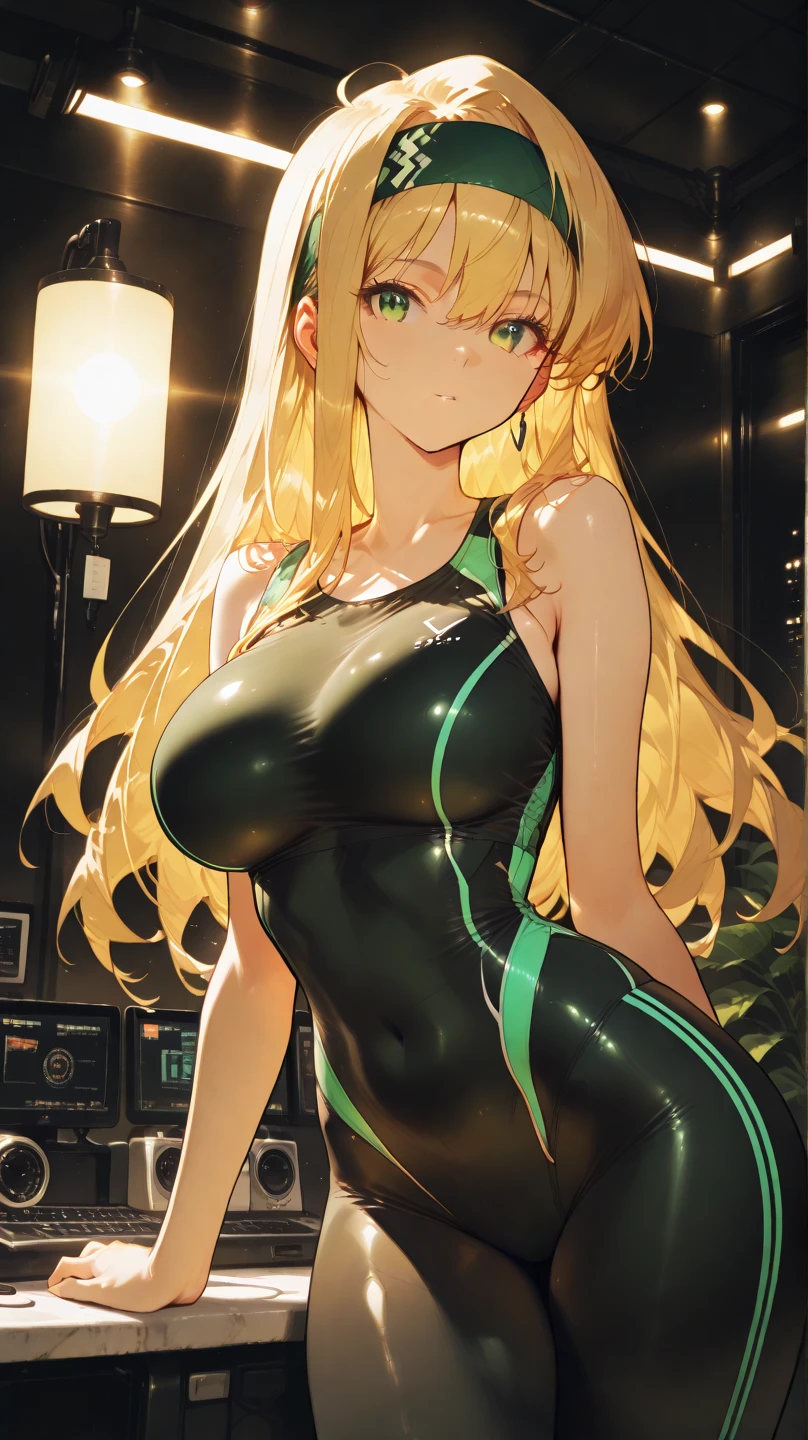 Female swimmers,(2girls,2 girls,2girls),Two girls,Multiple girls:1.5,((Girls, Very cute and beautiful blonde twins)), (((twins,Equal girls, identical girls,lesbian,lesbian,Yuri,huging))),
(Large breasts:1.4),Saggy breasts,(((very light blonde hair:1.35,Straight hair,Long hair:1.4,Colored inner hair,Ear breathing))),((Heterochromia:1.5,Eye 1 Blue,Eye 2 Green,intricate eyes,Beautiful detailed eyes,Neon colored eyes:1.5,Glowing eyes,Symmetrical eyes)),((Fat)),(((Lustrous skin:1.5,bright skin: 1.5,skin tanned,Shiny skin,Very shiny skin,Shiny body,plastic glitter skin,exaggerated shiny skin,Illuminated skin, Wet legs))),(spider lower abdomen,Narrow waist,wide-hips,athletic bodies,inflated legs,delicate detailed fingers,Detailed body,Human Hands,(Detailed face)),
Cute,sluttish,Seductive,Erotic,(((NSFW))),
((Onepiece_Swimsuit Green,Wearing a dress_Swimsuit Costumes:1.3,Green swimwear:1.3)),((Wet clothes,complex costume,intricate clothing)),
(Dynamic Pose:1.0),embarrassed,(Centered,scale to fit the dimensions,thirds rule),
Cyberpunk city by the sea at night, Bright neon sign and dark storm clouds and puddles,
hight resolution, Sharp Focus, (ultra-detailliert, Extremely detailed), (Photorealistic artwork:1.37),(the Extremely Detailed CG Unity 8K Wallpapers),((Synthwave Background Theme)),(((Vibrant colors))),(Convoluted),(masutepiece),(Best Quality),Synthwave Neon Color,