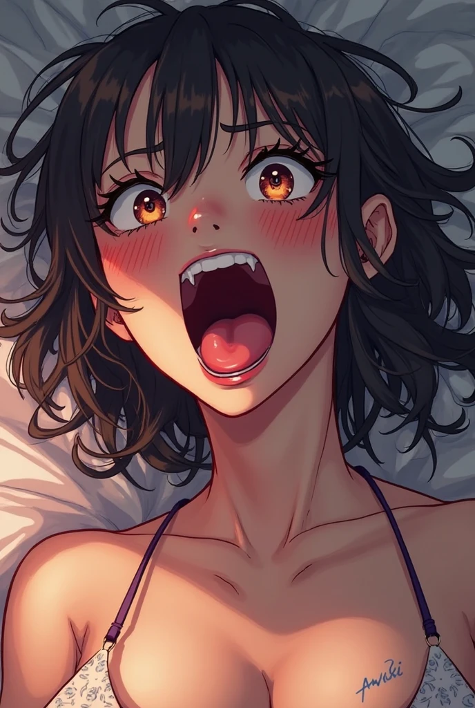 Girl doing ahegao (detailded)