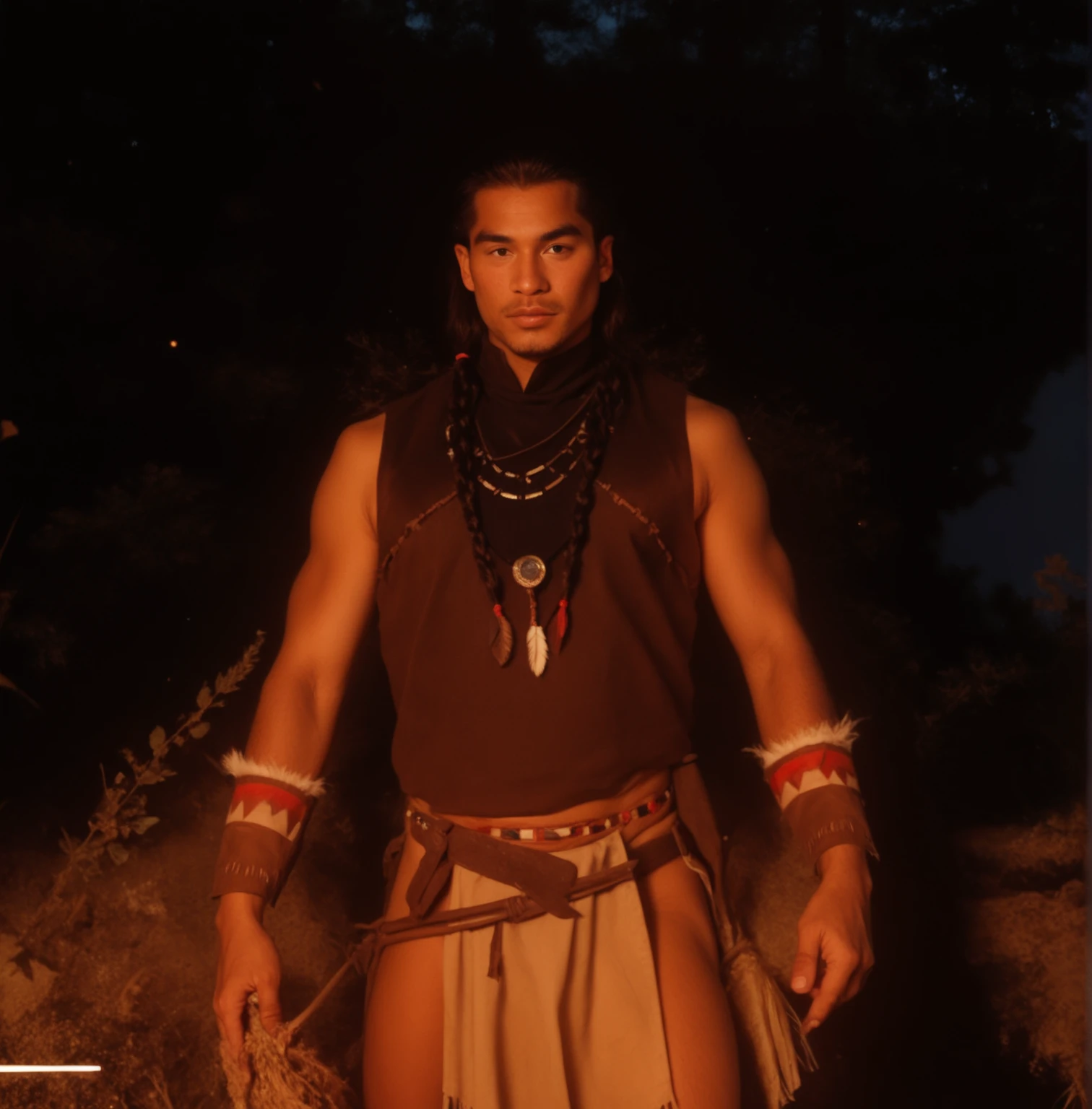 American native, warrior