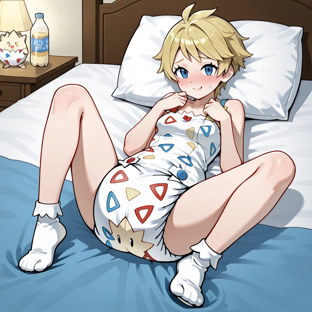 1 girl, with blonde hair, wearing a noble dress, with sample diapers 