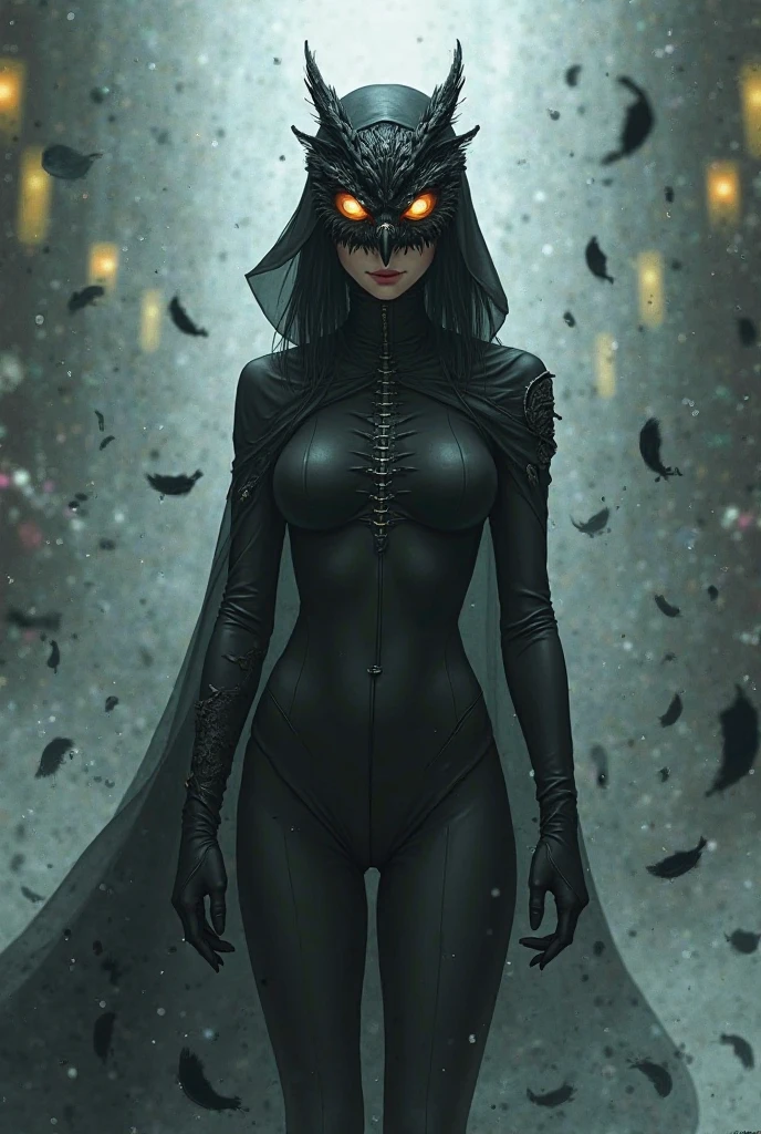 black clothed woman
