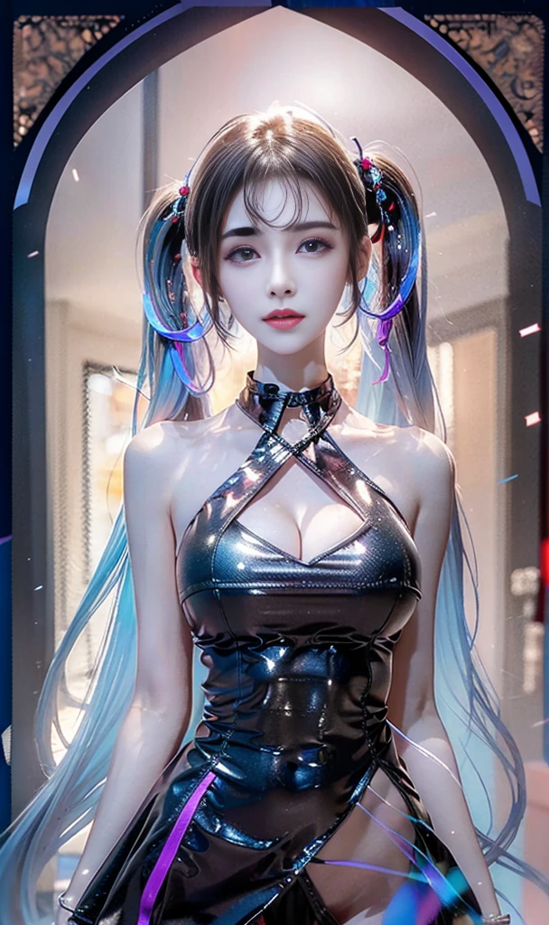 (Masterpiece, Best quality, A high resolution, Ultra detailed:1.2), (Solo, 1girll, Cowboy shot), river delta, Blue hair, double tails, Blue eyes, Detached sleeves, sleeves past wrists, Bare shoulders, long leges, tiese, Skirt, Hitch, Will S..........., (Dynamic pose, Black background:1.1)(Masterpiece, Best quality, A high resolution, Ultra detailed:1.2), (Solo, 1girll, Cowboy shot), Dokumiku, double tails, mitts, goggles on head, multicolored hair, Blue eyelashes, Purple eyes, Green jacket, Break,(Dynamic pose, crazy, Mad scientist), (multicolored background)1girll, GHOSTMIKU13, full bodyesbian, 裸露的女, view the viewer, hair between eye, hair blocking eyes, Arms up, Tongue out, Yellow eyes, grey skirt, Sleeveless dress, oversized sleeves, Big sleeves, Long sleeves, see-through skirt, black thighhigns, Simple background,lying down,lies on the ground,open open mouth,Eyes rolled up,In a dark environment,In the interrogation room,punishment,Clothes are torn in the eyes,Exposing the abdomen,Open coat,Tied up,Kneeling,Sitting down,Spread your legs apart,Stand with your legs apart,lying down,Lie on the ground,Pressed down by strong men