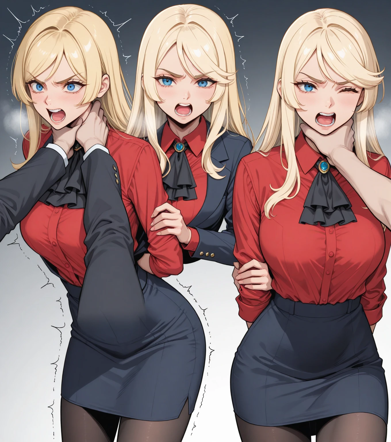 (male office worker, anime style character, Emoji pack), (teenage male, sleepless man, wearing suit:1.3)，(emoji design sheet)，Align arrangement, poses and expressions, (upper body),（Black strokes, Different emotions, various facial expressions), (multiple expressions of the same character:1.6)，(masterpiece, best quality, highly detailed, high-resolution illustration:1.2), (sad, happy, having fun, exhausted, big laugh, Angry, doubt, cute, wait, hurry）