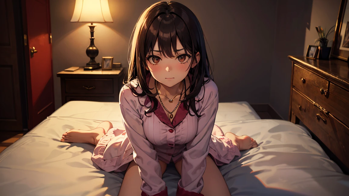 kurumitokisaki, tokisaki kurumi, clock eyes, black hair, twintails, (red eyes:1.2), (yellow eyes:1.2), heterochromia, (medium breast:1.3), grin smile, BREAK looking at viewer, BREAK living room background, BREAK (masterpiece:1.2), best quality, high resolution, unity 8k wallpaper, (illustration:0.8), (beautiful detailed eyes:1.6), extremely detailed face, perfect lighting, extremely detailed CG, (perfect hands, perfect anatomy), bathrobe:1.5, squatting:1.4, spread legs:1.4,