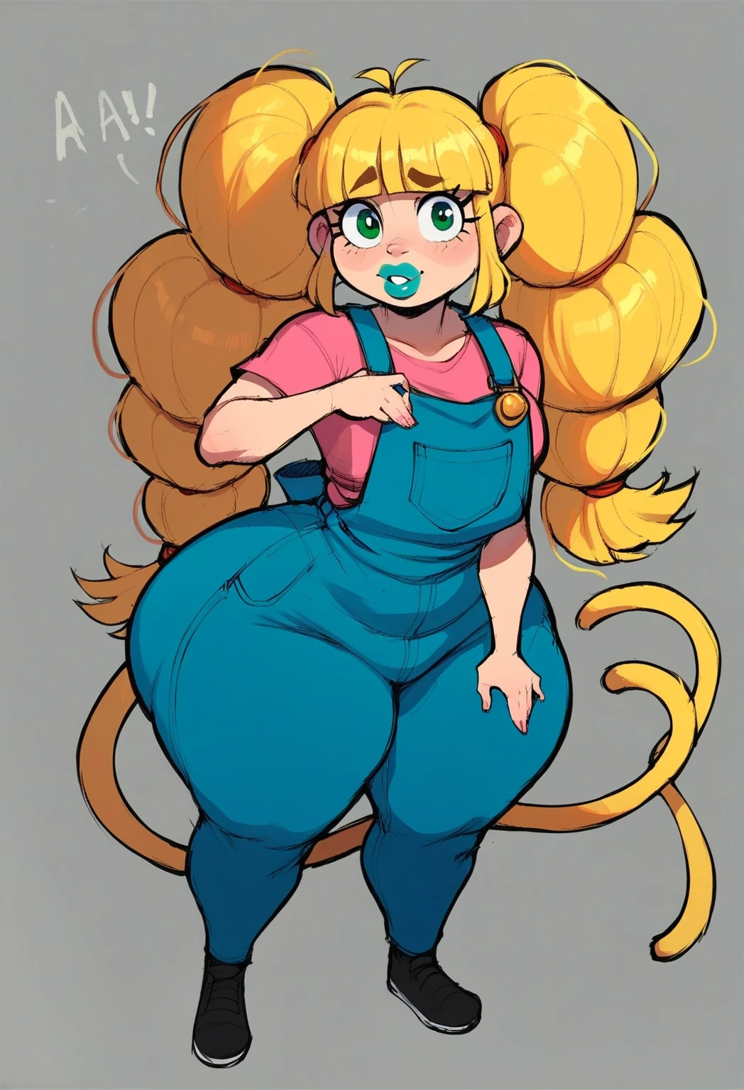  woman with ultra large breasts, full body, wide hips, monstric woman, tail, very big fat body, bimbo woman, not cute, very ellegant monster pokemon, not big lips, thing eyes, anime face, looks serious