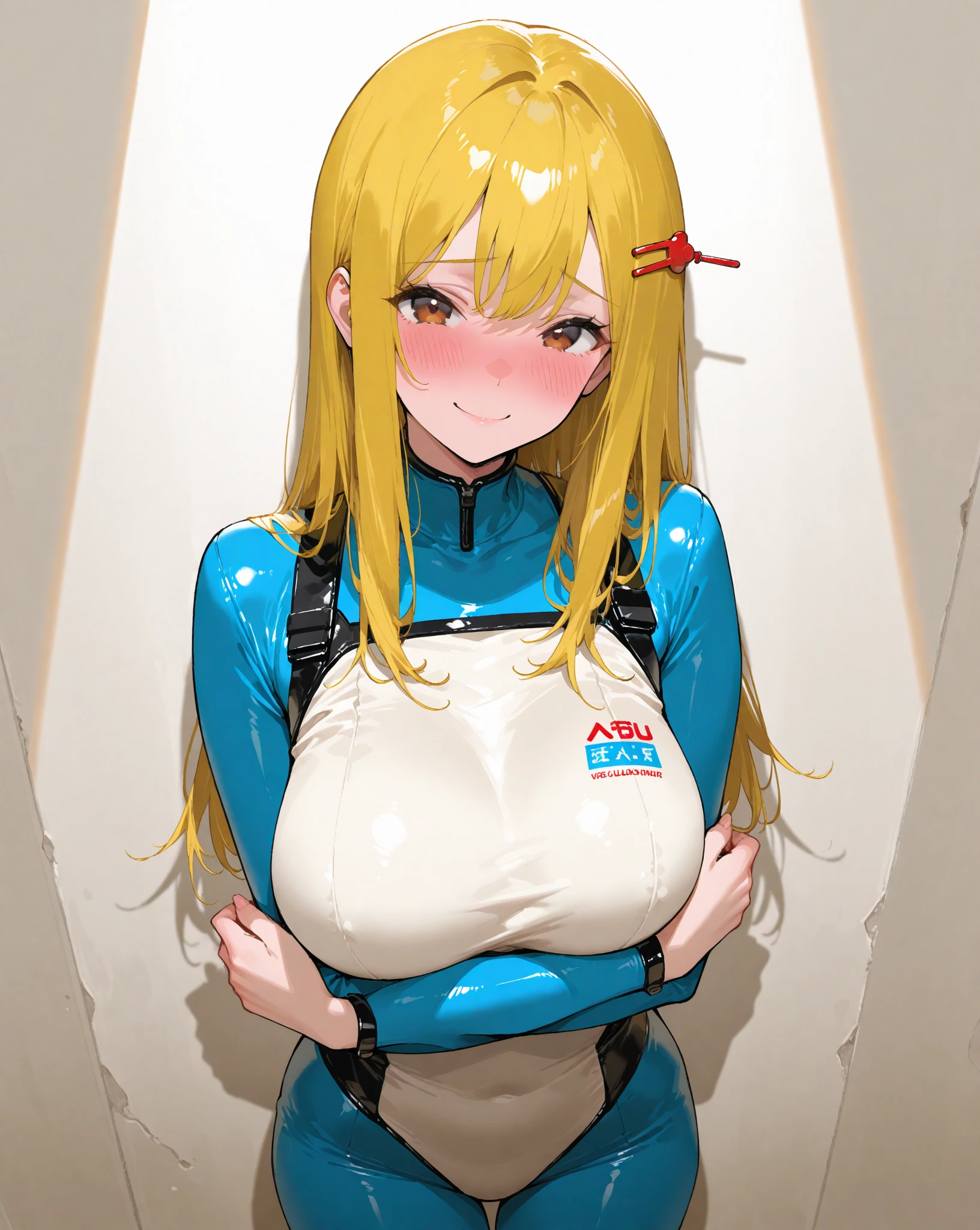 1 girls, (detailed light blue eyes, lange wimpern, detailed beautiful face:1.1), 4k quality, twintails, Haare Seiten nach oben, (Long blonde hair:1.4), (arms behind back:1.3), (big breasts:1.5), (blushing:1.5), long hair, hair between eyes, (white skirt, loose fit White crop top with a big cutout and bottom of the breasts visible, top ist rolled Up so the bottom of the breasts are visible, skirt gets lifted Up, 18 years old:1.5), (bondage:1.3), erhobene Augenbrauen, pralle Brüste, OTN, White Gag, gagged, (knieend:1.5), (kneeling In a modern Apartment in a big bed, big window in the background with a beach:1.6), ängstlicher Gesichtsausdruck, looking at the Viewer, Viewer very Close to her breasts