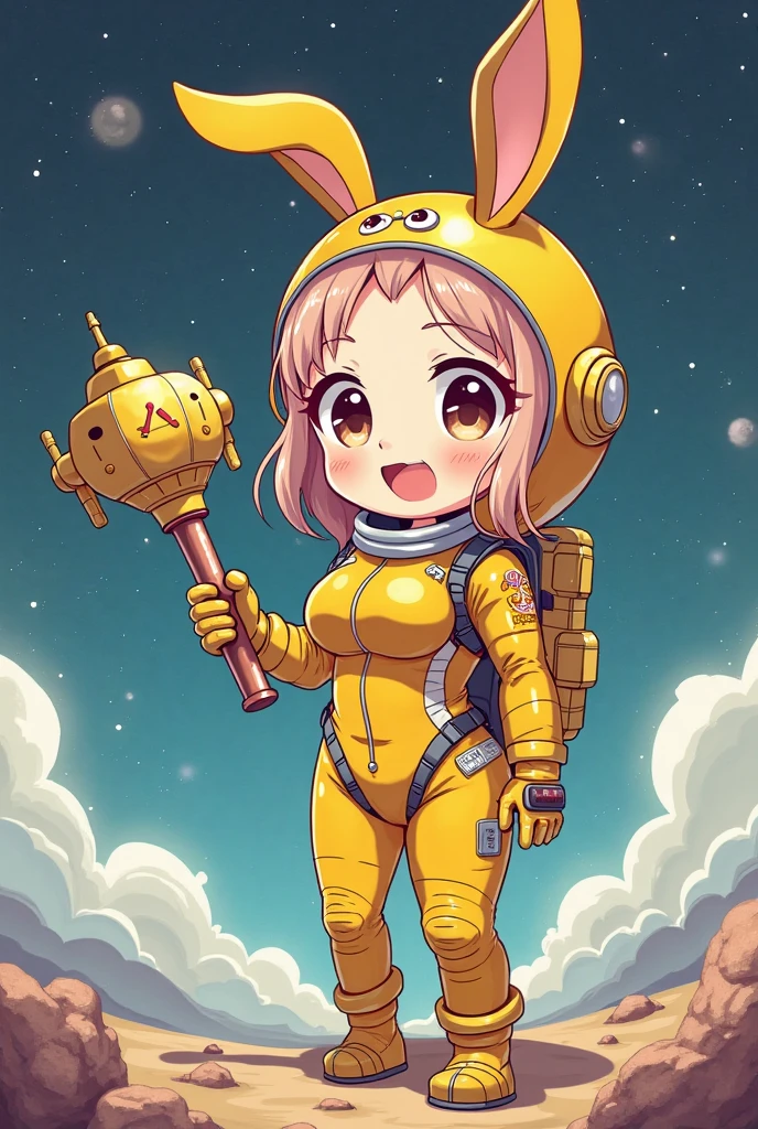 Zhang Khac Guangzhou
Create
Prompts
Copy prompts
Cute girl ride on spaceship, Sorriso e pose fofa ,Cor laranja e branca, (Astronauta bonito: 1.331), estilo bonito, pequeno, big forhead, 3D rendering, ((Q version)), pokemon style, Machine Style, cinematic texture, Figuras, Pokémon, luzes do filme, Heavy Robotic Arm, Mechanical Belly, mechanic legs, mechanic legs, Mechanical Sense, spinning, colorful lightning, lightnings, Fresco, fundo branco limpo, ray tracing, Cores Premium, Modelo 3D de corpo inteiro, Action, Brinquedos Blind Box Estilosos. (corpo de preenchimento:1.2),Chibi fantasma