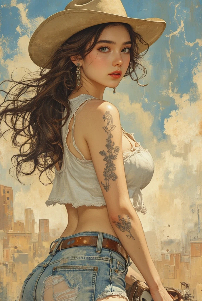(masterpiece:1.1), (best quality:1.1), (aesthetic:1.1), (vibrant colors:1.2), BREAK,
(surreal:1.1), (industrial:1.0), BREAK,
(solo:1.2), (dynamic pose:1.0), (Adult Flim Actress Daisy Marie:1.1), (windy:1.0),