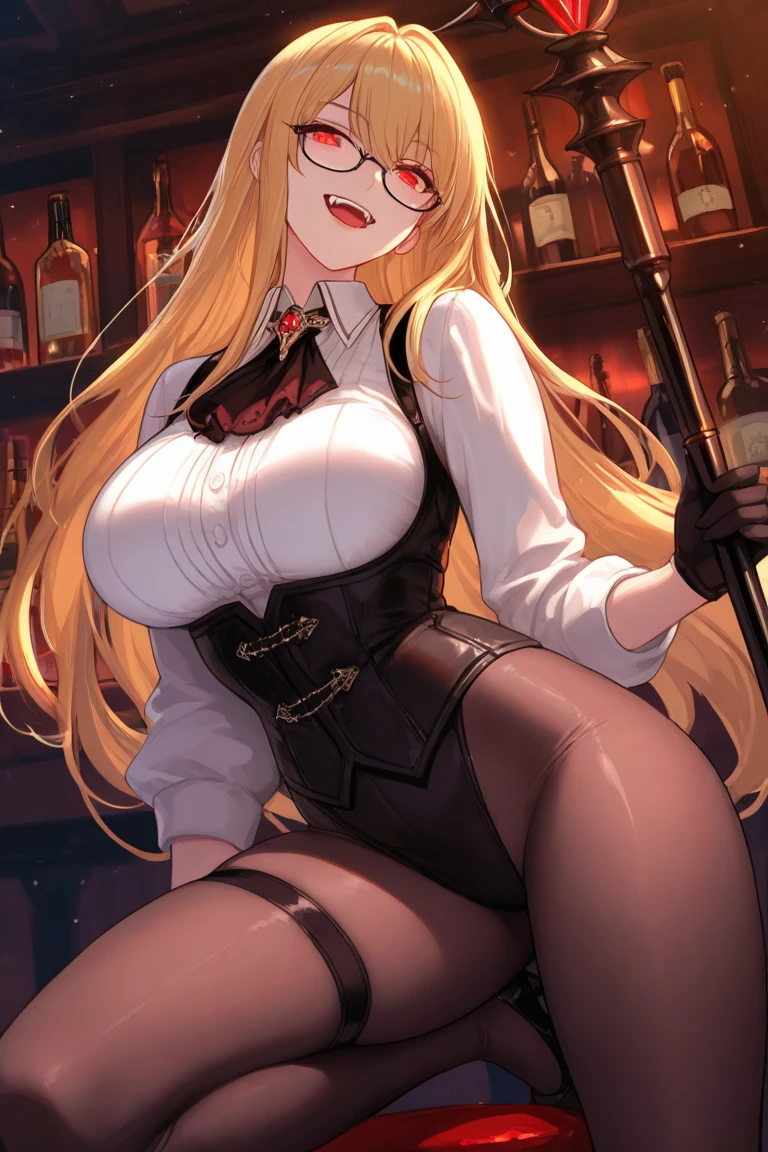La mejor calidad, Obra maestra, sexy,pecho grande)), bitch, potitutre, mini microskirt big breasts evil smile sexuality twin tails with reading glasses long hair brainwashed reading glasses long