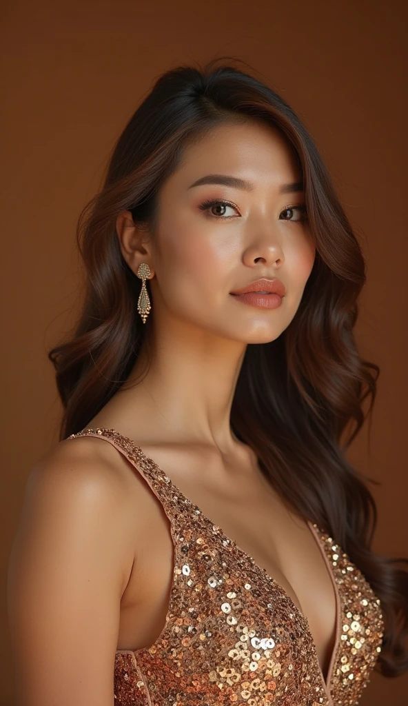 1girl, solo, dress, black hair, ponytail, red dress, smile, earrings, simple background, jewelry, looking at viewer, black eyes, makeup, ulzzang-6500v1.1, (original: 1.2), (realistic: 1.3) , beautiful girl with beautiful details, extremely detailed eyes and face, eyes with beautiful details, absurd, incredibly absurd, huge file size, ultra detail, high resolution, ultra detailed, best quality, masterpiece, illustration, ultra detailed and beautiful, ultra detailed, CG, unity, 8k wallpaper, amazing, fine Detail, masterpiece, top quality, official art, extremely detailed CG unity 8k wallpaper, cinematic lighting, (perfect shiny skin:0.6), slim and smooth lines, (floating), <lora:coco-chilloutmix:0.8>