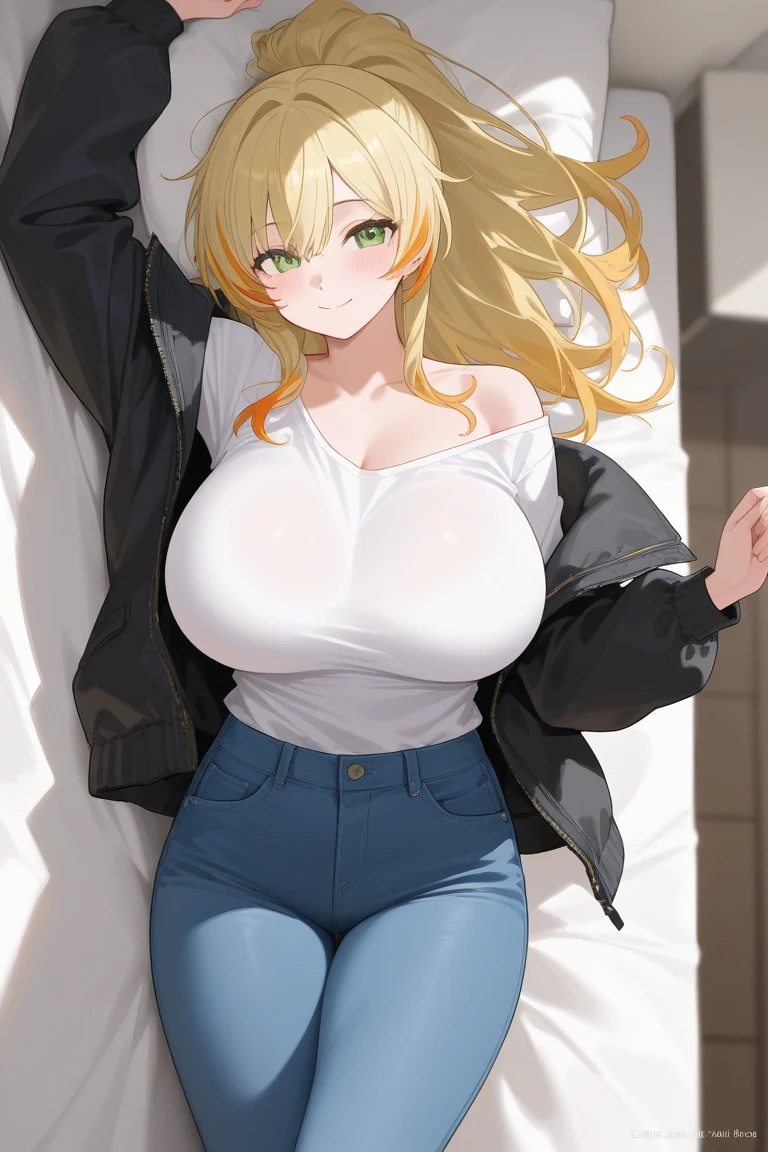 ((best quality)), ((masterpiece)), (detailed), 1girl, blue archive, ichinose asuna, asuna, blonde hair, blue eyes, beautiful girl, perfect face, big , thin, perfect body, casual clothes, short pants