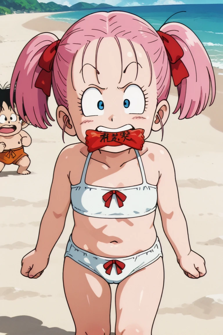 Troll doll, wearing a bikini, concept art, 4k