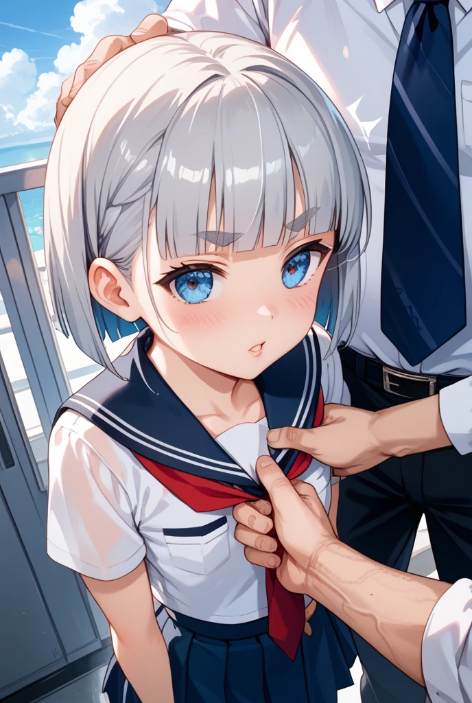 score_9, score_8_up, score_7_up, source_anime, best quality, masterpiece,official art, absurdres, highres, waifu2x,break,1girl, tomboy, school girl, flat chest, (nipple:0.6), sweat, saliva, tongue, blush, erect penis, oral sex, felatio, cum, motion lines, facial, heavy breathing, sound effects, spoken heart, outdoors, break,(clear line illustration:1.2),very high resolution, very aesthetic, super detailed skin, Best sexual lighting powered by famous artist, 8k,ero picture,beauty illustration,photoshop_(medium),,(Detailed Lighting),uncensored,