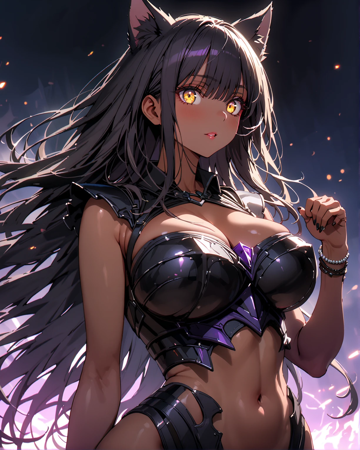 ((masterpiece, best quality, extremely detailed, absurdres)), delta, in fullmoon midnight, 1girl, solo, grin, teeth, dynamic pose,