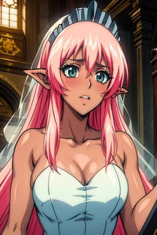 <lora:mofashi-08:0.8>Black Off Shoulder Dress,Pink hair,Wizard hat,black gloves((extremely realistic shading, masterpiece, extremely detailed, photorealistic))