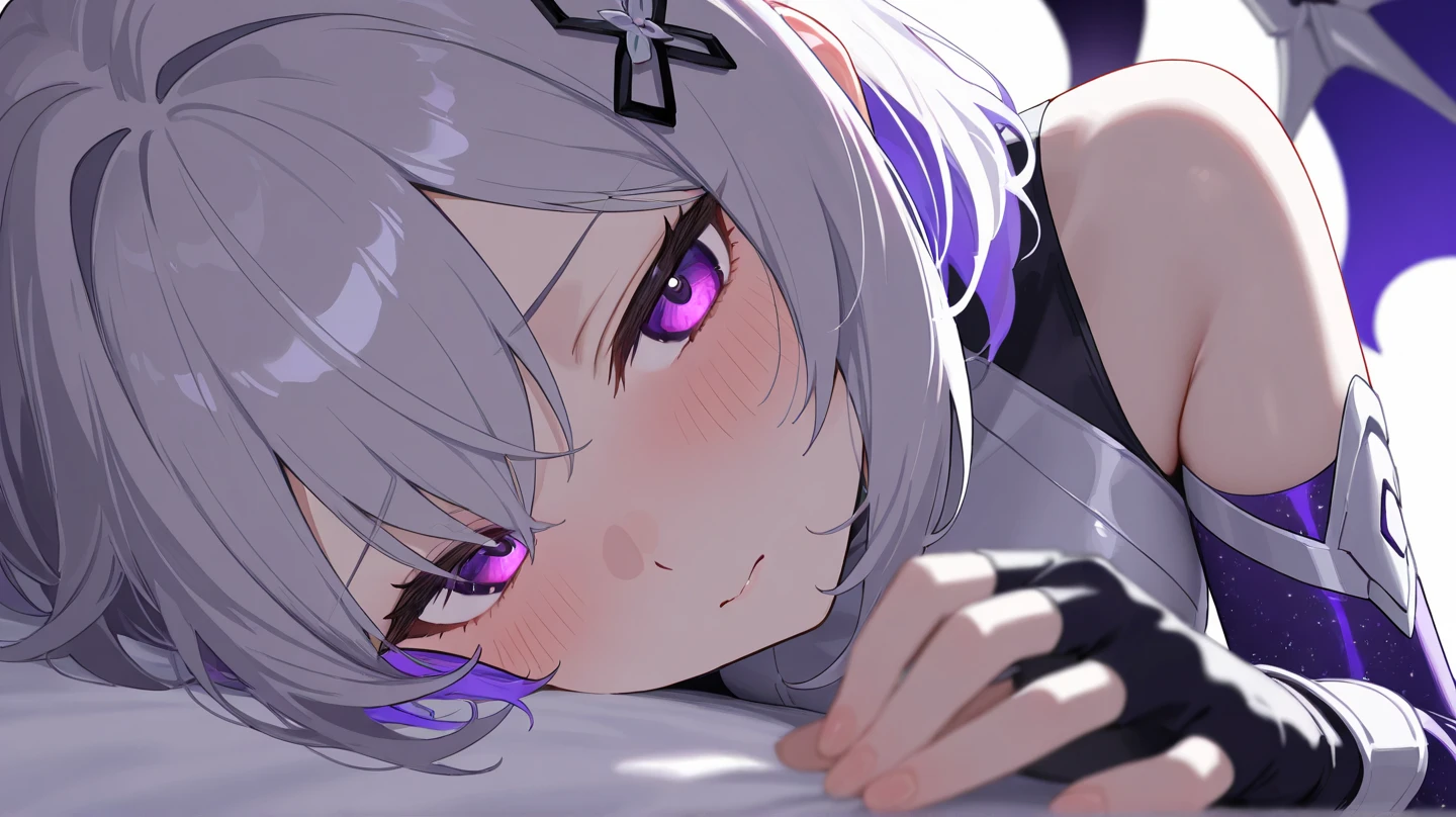 （tmasterpiece），（HighestQuali），Mature woman，grey long hair，sad expressions，Lie on the ground，painful