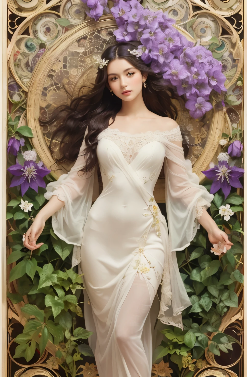 A portrait photo-realistic rendering of beautiful efl in the garden, (Botanical:1.5), (Photorealistic:1.3), (Highly detailed:1.2), (Natural light:1.2), art inspired by Architectural Digest, Vogue Living, and Elle Decor, <lora:epiNoiseoffset_v2:1> . masterpiece,ultra realistic,32k,extremely detailed CG unity 8k wallpaper, best quality . fullbody , fixed face. (painting style), masterpiece,ultra realistic,32k,extremely detailed CG unity 8k wallpaper, best quality, Octane Render, Redshift, Unreal Engine 5. Professionally color graded, atmosphere, amazing depth, rich colors, powerful imagery, psychedelic overtones, 4K, 8K.