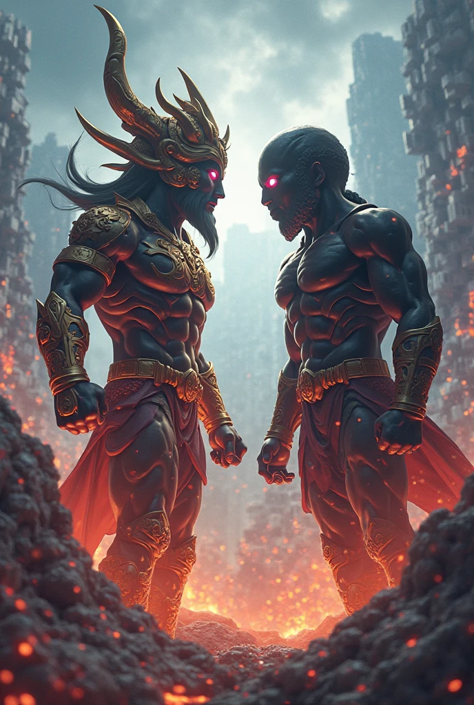 God Hanuman  vs 1000 dr van victor doom
"God Hanuman in orange dress"
