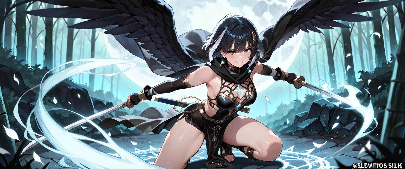 (Tabletop, Highest quality), (perfect athletic body: 1.2), (Thin Hair), Super Detailer, Anime Style, whole body, alone, woman剣士, Sea green twin hairstyles with blue eyes, Wearing a tattered black cloak and a black and red skirt, Wearing long boots, Burnt mechanical limbs, giant limbs, a burning hole in my chest, Standing in the Wilderness, 8K high resolution, White Background, whole body, Holding a huge sword in one hand, (（woman&#39;purple-black flame&#39;Fist of））Bullish appearance