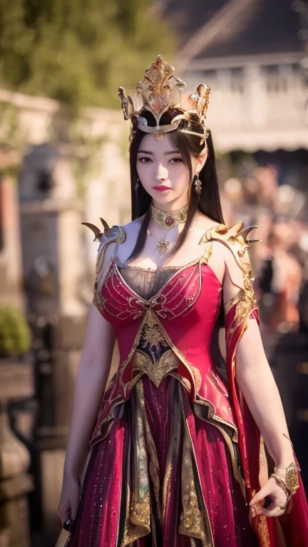 unbelievable Ridiculous,hugefilesize,ultra - detailed,the heirs,The is very detailed,Best quality at best,tmasterpiece,An extremely delicate and beautiful,The is very detailed,CG,Solidarity,8k wallpaper,An Astonishing,finely detailled,tmasterpiece,Best quality at best,offcial art,extremely detailed CGunity8k wallpapers,The upper part of the body,tmasterpiece,Need,(真实感:1.4),A high resolution,long whitr hair,1girll,Arakfi woman posing for a photo in a red dress and headdress,Gorgeous Role Play,beautiful costume,Complex fantasy dresses,beautiful fantasy empress,Chinese dress,Intricate dresses,Complex clothing,Traditional beauty,gorgeous chinese models,Chinese outfit,Inspired by Lanying,Wearing Gorgeous Costume, Inspired by PwC,Wearing an elegant Chinese showwear dress,Chinese wedding dress,Phoenix Guanxia,Antique bride,ssee-through,Bigchest,There are very deep,There is light in the chest,Looming,Extremely Delicately Beautiful,Delicate collarbones,beautiful make up,Exquisite and perfect facial features,looking toward the viewer,photon maping, Radio City, physically-based renderingt, above waist