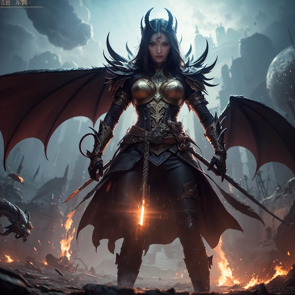 Black Dragon, black body,scale,３Two Necks,Big feather,Huge body,god々Seems,Aura of Light,Sky,high quality,4K,8K,high resolution,Masterpiece,Super Detailed,photographic,HDR,UHD,Studio Lighting,Ultra Fine Paintings,Clear Focus,physically-based rendering to take off a school uniform,Extreme Detailed Depiction,professional,vibrant colors,Bokeh,fantasy,digital art,Digital Painting,Depict the fantastic,grow,god秘的,Powerful,god話的,Overwhelming,恐ろSeems, dark,god聖な,Depict the fantasticな生物,Rare Creatures