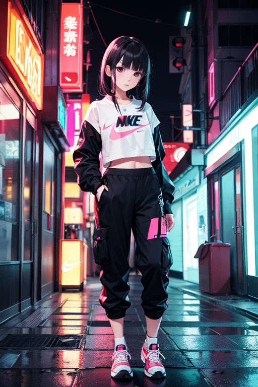 17 years old kendall jenner, 3d toy, 3d rendering, ip, cyberpunk style, brown shave temple under cut hair, chibi, cute boy, simple background, best quality, c4d, blender, 3D MODEL, TOYS, VIVID COLORS, STREET STYLE, HIGH RESOLUTION, A LOT OF DETAILS, PIXAR, CANDY COLORS, BIG SHOES, FASHION TRENDS, ART