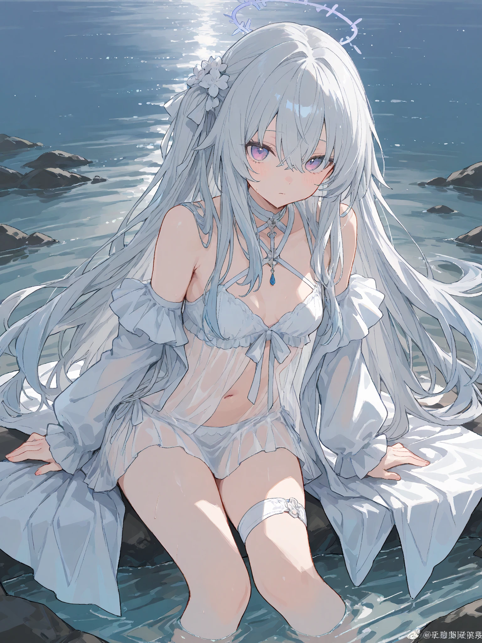 Image haute définition d'une créature ultra sexy, une beauté indescriptible moitié humain moitié pokemon légendaire, corp sensuelle, proportion haut et bas de corps parfait, regard attractive, plume multicolores qui bouge avec le vent sous un soleil et sous ciel bleu splendide dans une tenue tres peu couvert