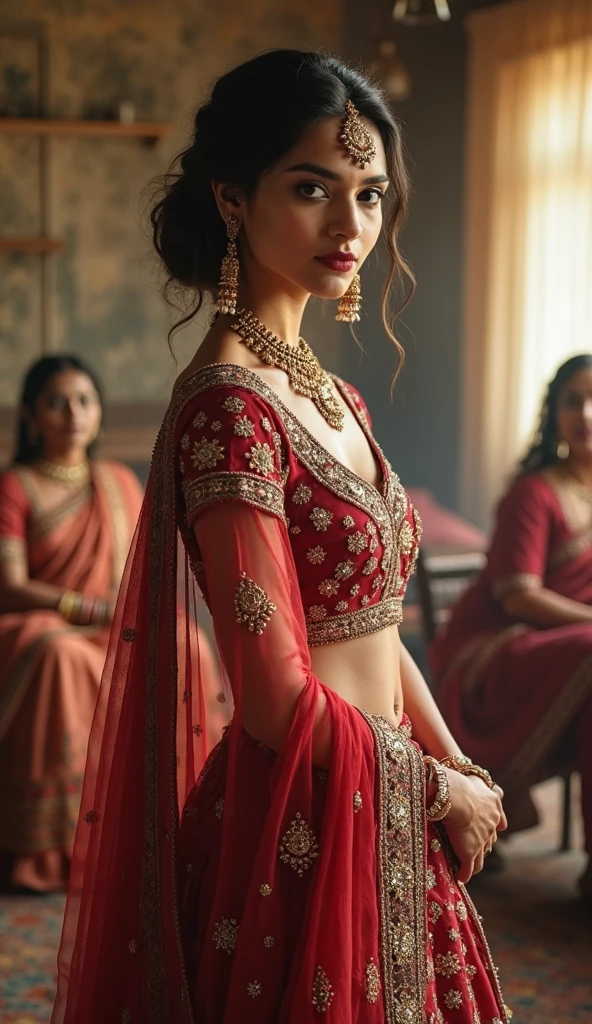 Hot saree girl with big attributes