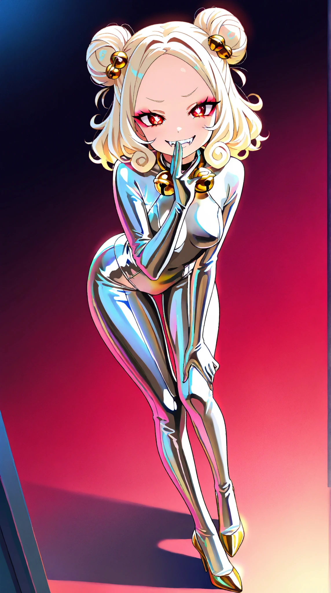 (Jayne Mansfield, age 25, sexy sci fi outfit (Jetson's cartoon style), crazy hairdo platinum blonde), dancing The Monkey in a sci fi club, packed dance floor