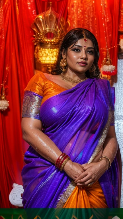Day scene, full body photo of a plus sized 45 year old indian with a man from top view, (Masterpiece, Best Quality, High Resolution), office Background, (cum Splash on her breasts and nipples, cum Splash on her face, Splash of cum, cum Splash on her blouse, cum Splash on her eys), Sweet 25 year old South indian women sitting on her knees in a crowded party hall with a man, hour glass body red lips, silver colour silky gown, lightly makeup,ultra realistic, realistic, look at viewer (cinematic:1.3), intricate details,